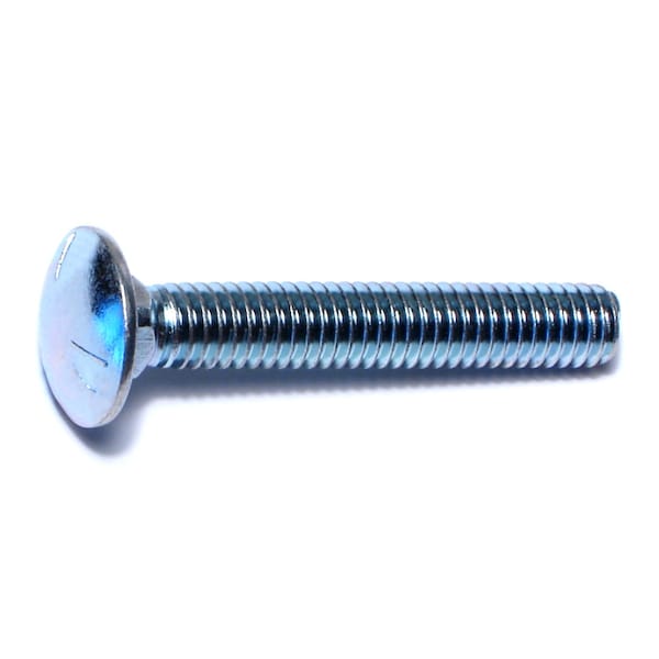 Midwest Fastener Carriage Bolt, Square Neck, 18 (Coarse), 2 in L, Steel, Zinc Plated, 100 PK 07492 - main
